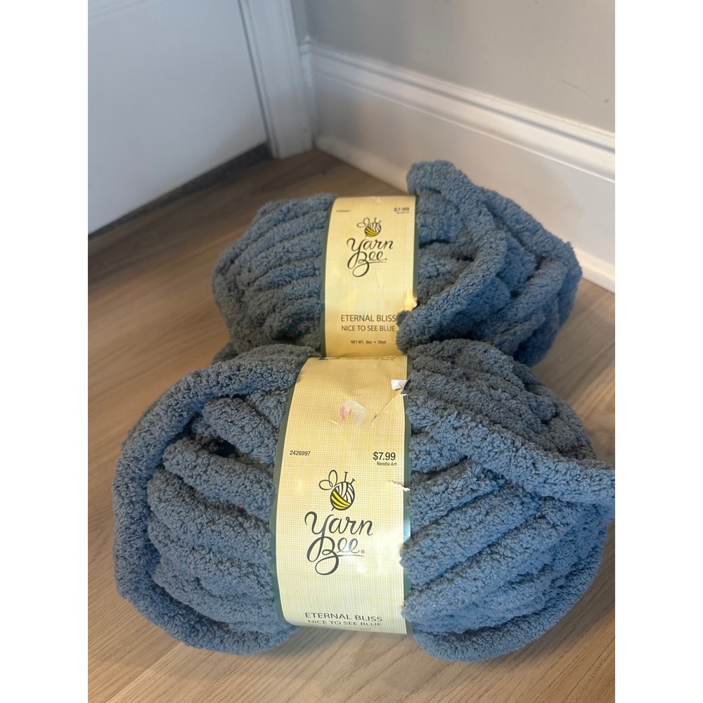 Yarn Bee Yarn "Eternal Bliss Nice to See Blue" set of 2